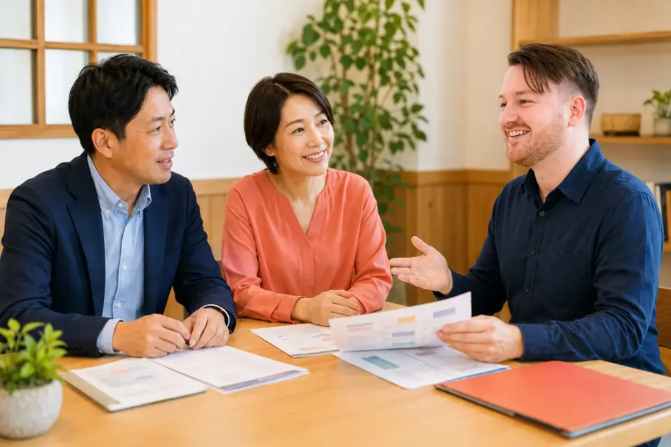 Saulが法人向け英語の体験研修と提案を担当するイメージ