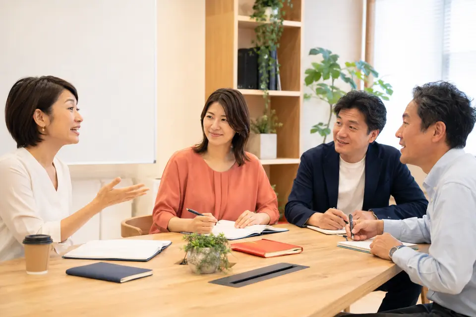 大人の英語初心者向け少人数研修のイメージ